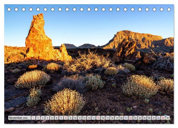 Produktbild: Kanarische Inseln - Vulkanische Natursch&ouml;nheiten (Tischkalender 2026 DIN A5 quer), CALVENDO Monatskalender