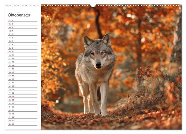 Produktbild: Die Seele der Wildnis (hochwertiger Premium Wandkalender 2027 DIN A2 quer), Kunstdruck in Hochglanz