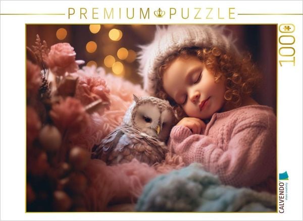Produktbild: CALVENDO Puzzle Sternenklare Tr&auml;ume im Eulenflug | 1000 Teile Lege-Gr&ouml;&szlig;e 64x48cm Foto-Puzzle f&uuml;r gl&uuml;ckliche Stunden