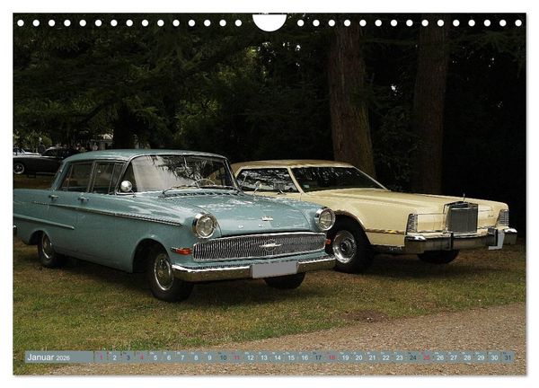 Produktbild: Oldtimer vergangenger Jahrzehnte (Wandkalender 2026 DIN A4 quer), CALVENDO Monatskalender