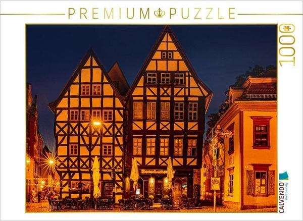 Produktbild: CALVENDO Puzzle Fachwerkh&auml;user am Benediktplatz | 1000 Teile Lege-Gr&ouml;&szlig;e 64x48cm Foto-Puzzle f&uuml;r gl&uuml;ckliche Stunden