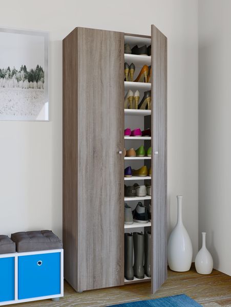 Produktbild: XXL Holz Gro&szlig;er Schuhschrank Schuhkommode Vandol 9