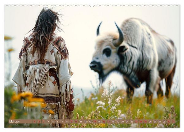 Produktbild: Reise mit der indianischen Seele (hochwertiger Premium Wandkalender 2026 DIN A2 quer), Kunstdruck in Hochglanz