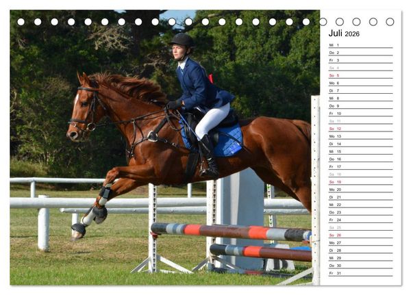 Produktbild: Mein Reitsport Kalender (Tischkalender 2026 DIN A5 quer), CALVENDO Monatskalender
