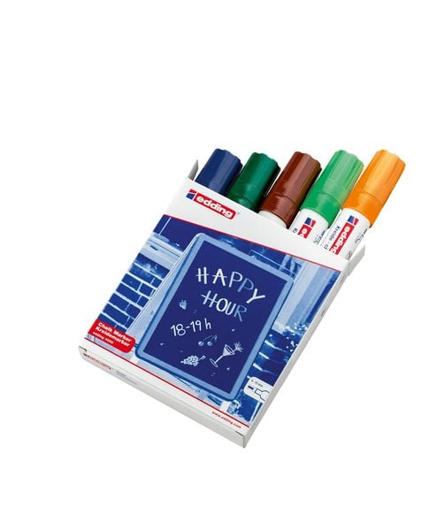 Produktbild: edding 4090 Kreidemarker Window Marker 4-15mm 5er Set