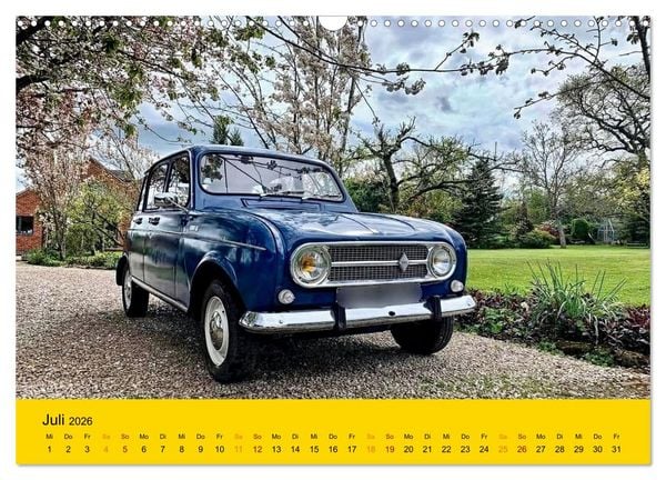 Produktbild: Historische Renault (Wandkalender 2026 DIN A3 quer), CALVENDO Monatskalender