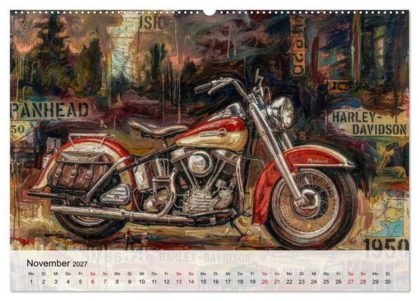 Produktbild: Kult-Motorr&auml;der der USA (hochwertiger Premium Wandkalender 2027 DIN A2 quer), Kunstdruck in Hochglanz