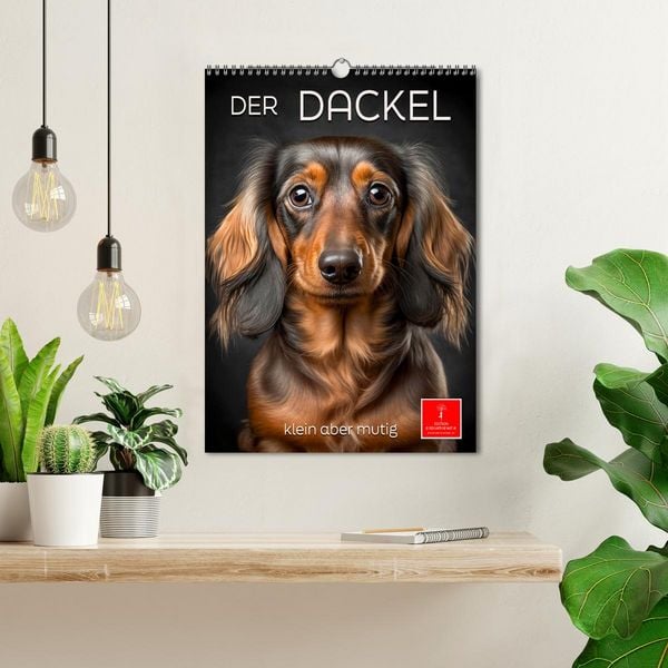 Produktbild: Der Dackel - klein aber mutig (Wandkalender 2026 DIN A3 hoch), CALVENDO Monatskalender
