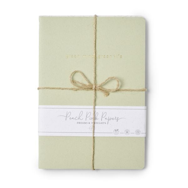 Produktbild: Notizbuch "Recycled Stitch", A5, 2er Set, Traube