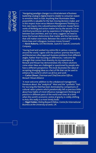 Produktbild: Asian versus Western Management Thinking