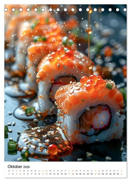 Produktbild: Sushi f&uuml;r Kenner (Tischkalender 2026 DIN A5 hoch), CALVENDO Monatskalender