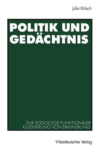 Produktbild: Politik und Ged&auml;chtnis