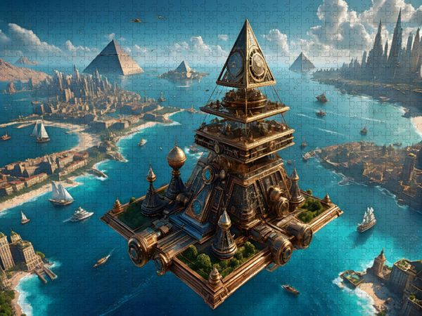 Produktbild: CALVENDO Puzzle Steampunk - Luftf&auml;hre | 1000 Teile Lege-Gr&ouml;&szlig;e 64x48cm Foto-Puzzle f&uuml;r gl&uuml;ckliche Stunden