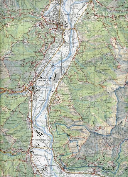 Produktbild: 285T Domodossola Wanderkarte
