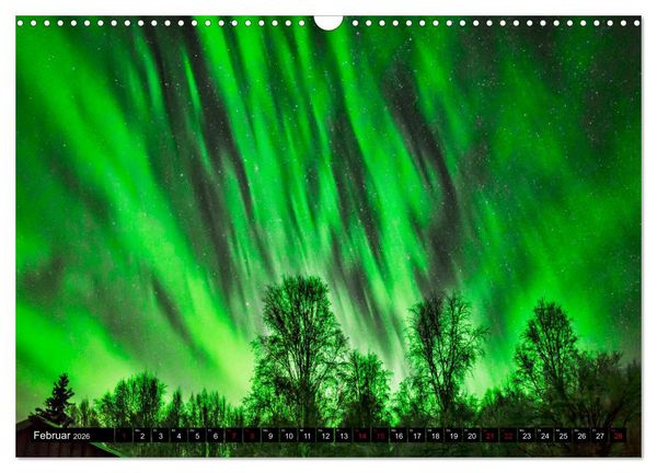 Produktbild: Aurora in Alaska (Wandkalender 2026 DIN A3 quer), CALVENDO Monatskalender