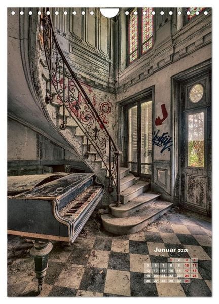 Produktbild: Lost Places - morbide Sch&ouml;nheiten (Wandkalender 2026 DIN A4 hoch), CALVENDO Monatskalender
