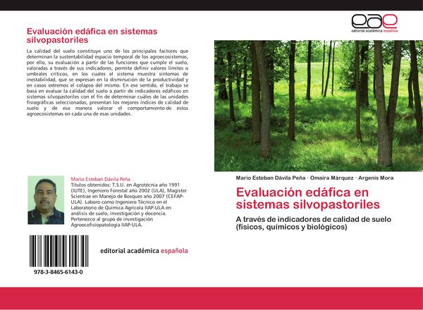 Produktbild: Evaluaci&oacute;n ed&aacute;fica en sistemas silvopastoriles