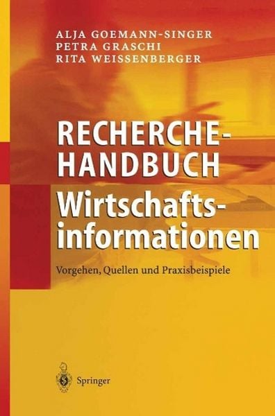 Produktbild: Recherchehandbuch Wirtschaftsinformationen