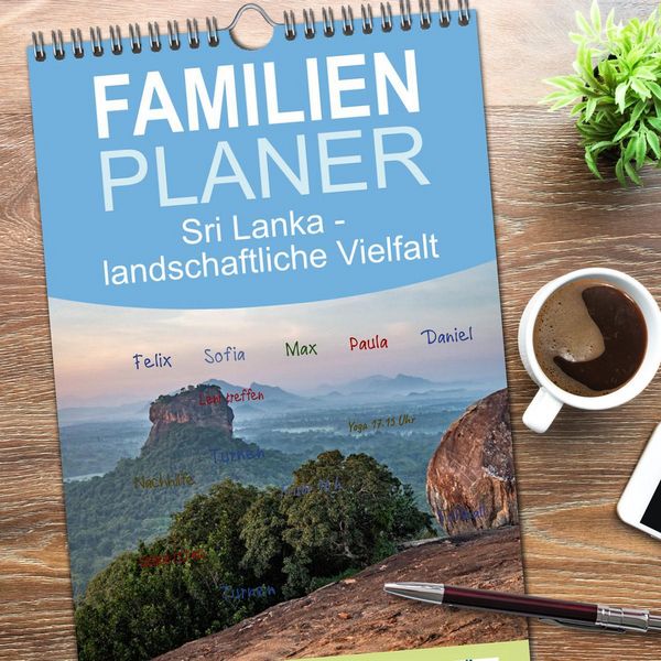 Produktbild: Familienplaner 2026 - Sri Lanka - landschaftliche Vielfalt mit 5 Spalten (Wandkalender, 21 x 45 cm) CALVENDO