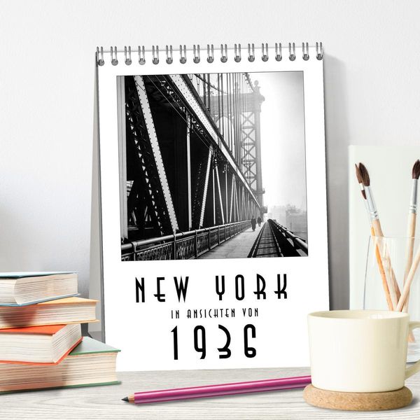 Produktbild: New York in Ansichten von 1936 (Tischkalender 2026 DIN A5 hoch), CALVENDO Monatskalender