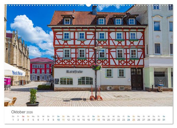 Produktbild: Meiningen - Th&uuml;ringische Theaterstadt (hochwertiger Premium Wandkalender 2026 DIN A2 quer), Kunstdruck in Hochglanz