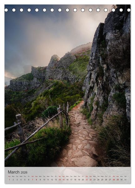 Produktbild: The Flower Island Madeira (Desk Calendar 2026 DIN A5 portrait), CALVENDO 12 Month DeskCalendar
