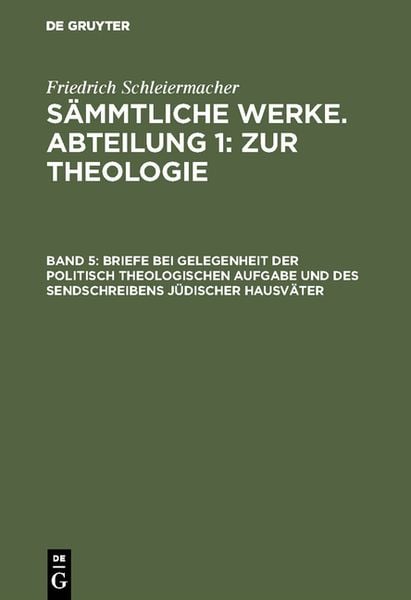 Produktbild: Briefe bei Gelegenheit der politisch theologischen Aufgabe und des Sendschreibens j&uuml;discher Hausv&auml;ter