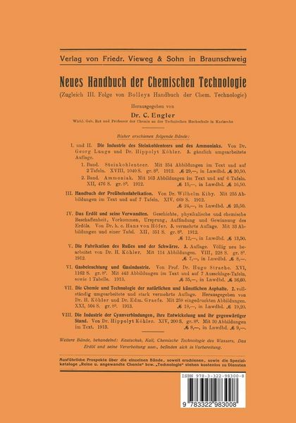 Produktbild: Die Industrie der Cyanverbindungen