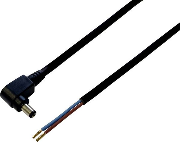 TRU COMPONENTS TC-2511287 Niedervolt-Anschlusskabel Niedervolt-Stecker - offene Kabelenden 5.50 mm 2.10 mm 50 cm 1 St.