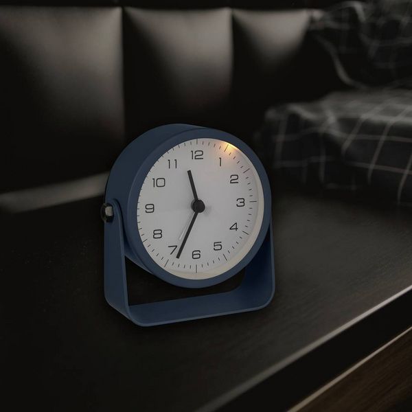 Produktbild: TFA Dostmann 60.1042.06 Quarz Tischuhr Blau Alarmzeiten 1 Leisegang-Uhrwerk