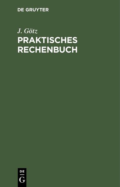Produktbild: Praktisches Rechenbuch