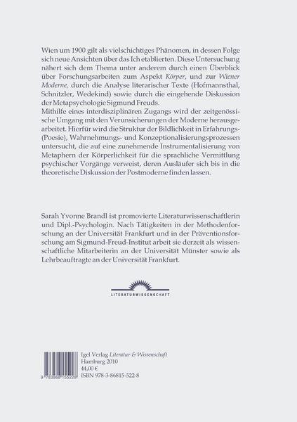 Produktbild: Versprachlichte K&ouml;rper - Verk&ouml;rperte Sprache: Konstruktionen von Identit&auml;t und Entfremdung in Literatur und Psychologie um 1900.