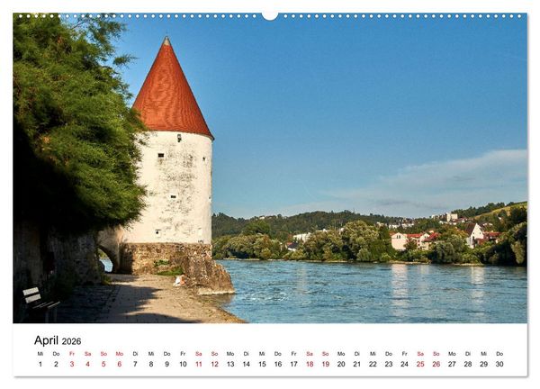 Produktbild: Impressionen aus Passau (Wandkalender 2026 DIN A2 quer), CALVENDO Monatskalender