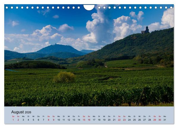 Produktbild: Die Weinsta&szlig;e im Elsass (Wandkalender 2026 DIN A4 quer), CALVENDO Monatskalender