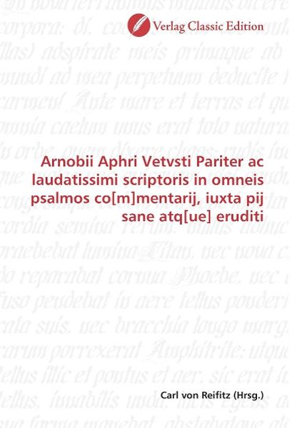 Produktbild: Arnobii Aphri Vetvsti Pariter ac laudatissimi scriptoris in