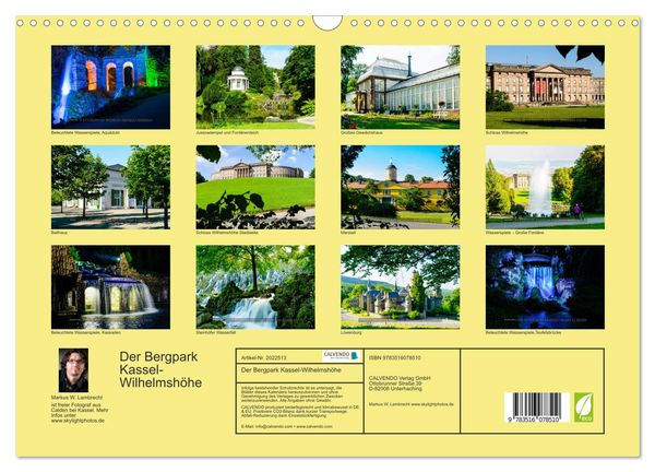 Produktbild: Der Bergpark Kassel-Wilhelmsh&ouml;he (Wandkalender 2026 DIN A3 quer), CALVENDO Monatskalender