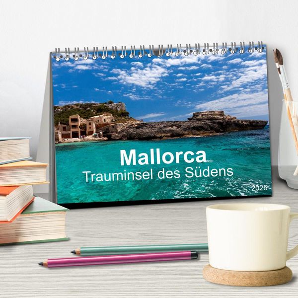 Produktbild: Mallorca - Trauminsel des S&uuml;dens (Tischkalender 2026 DIN A5 quer), CALVENDO Monatskalender