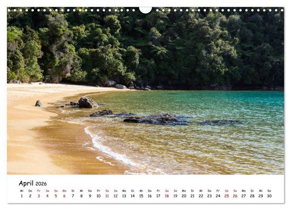 Produktbild: Neuseeland-Aotearoa, Land der wei&szlig;en Wolke (Wandkalender 2026 DIN A3 quer), CALVENDO Monatskalender