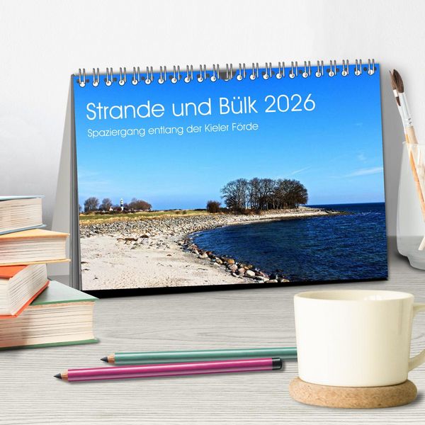 Produktbild: Strande und B&uuml;lk 2026 (Tischkalender 2026 DIN A5 quer), CALVENDO Monatskalender