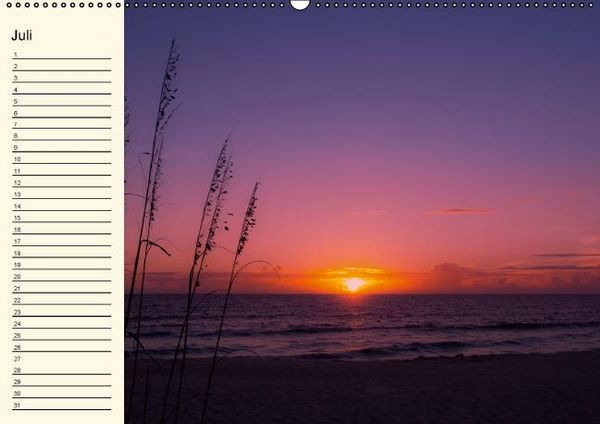 Produktbild: Immerw&auml;hrender Geburtstagskalender &ndash; Beautiful Sunsets (Wandkalender immerw&auml;hrend DIN A2 quer)