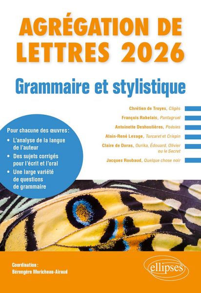 Produktbild: Grammaire et stylistique. Agr&eacute;gation de Lettres 2026
