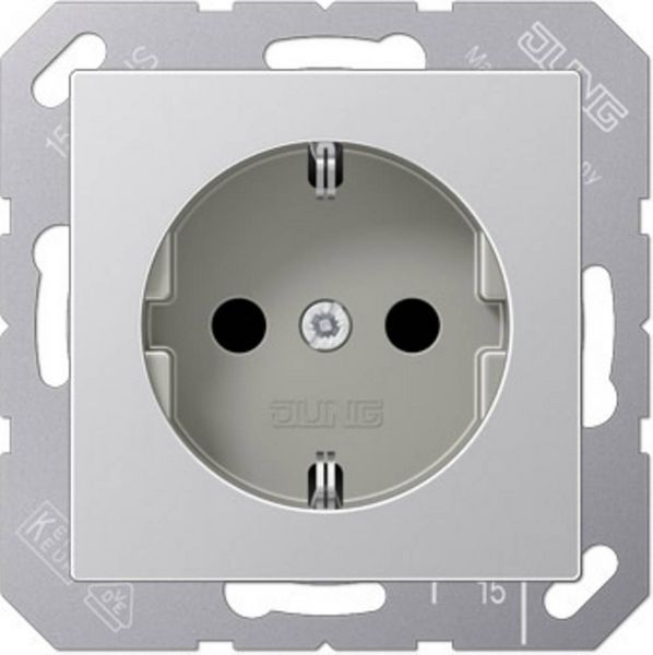 Produktbild: Jung 1fach Einsatz Steckdose Aluminium A1520KIAL 1 St.