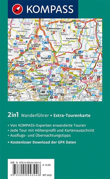 Produktbild: KOMPASS Wanderf&uuml;hrer Wandertrilogie Allg&auml;u