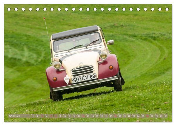 Produktbild: Die Ente ist sicher - Fahrspa&szlig; mit 2 CV Dolly (Tischkalender 2026 DIN A5 quer), CALVENDO Monatskalender