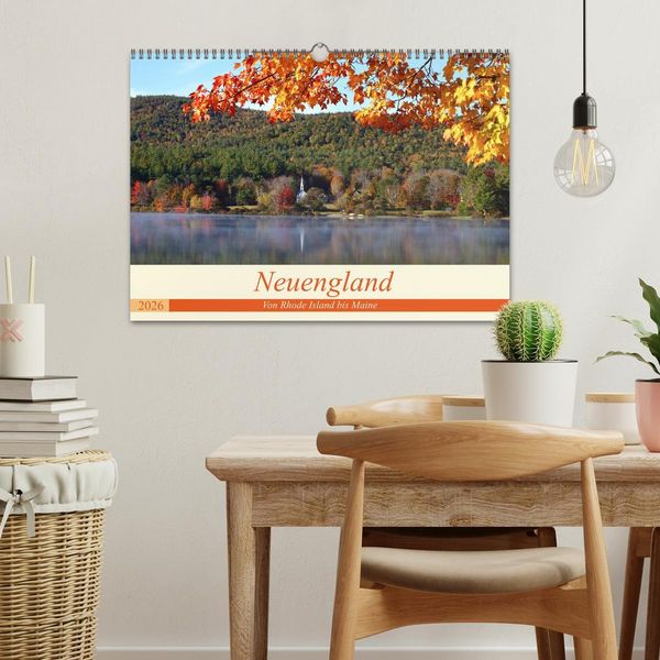 Produktbild: Neuengland - Von Rhode Island bis Maine (Wandkalender 2026 DIN A3 quer), CALVENDO Monatskalender