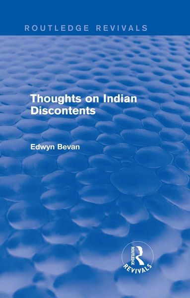 Produktbild: Thoughts on Indian Discontents (Routledge Revivals)