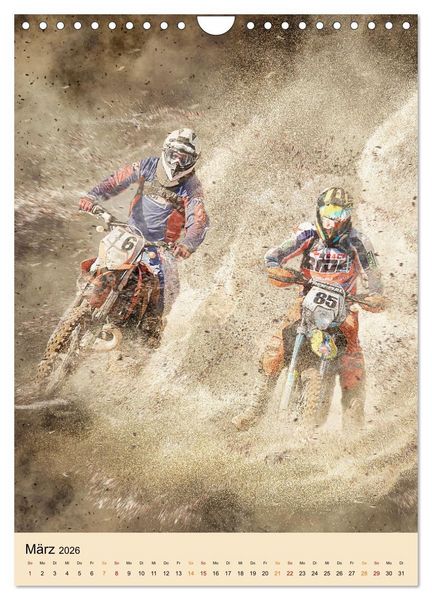Produktbild: Motocross - Sport der Extreme (Wandkalender 2026 DIN A4 hoch), CALVENDO Monatskalender