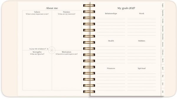 Produktbild: Life Planner Pastel flowers 26/27