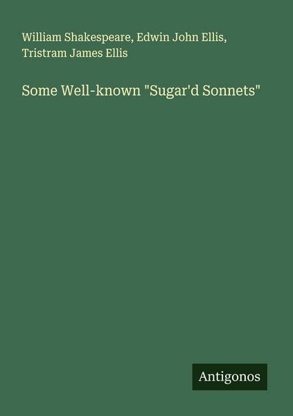 Produktbild: Some Well-known "Sugar'd Sonnets"