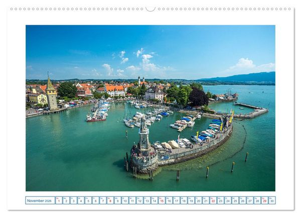 Produktbild: Insel Lindau - Bayerische Perle im Bodensee (Wandkalender 2026 DIN A2 quer), CALVENDO Monatskalender